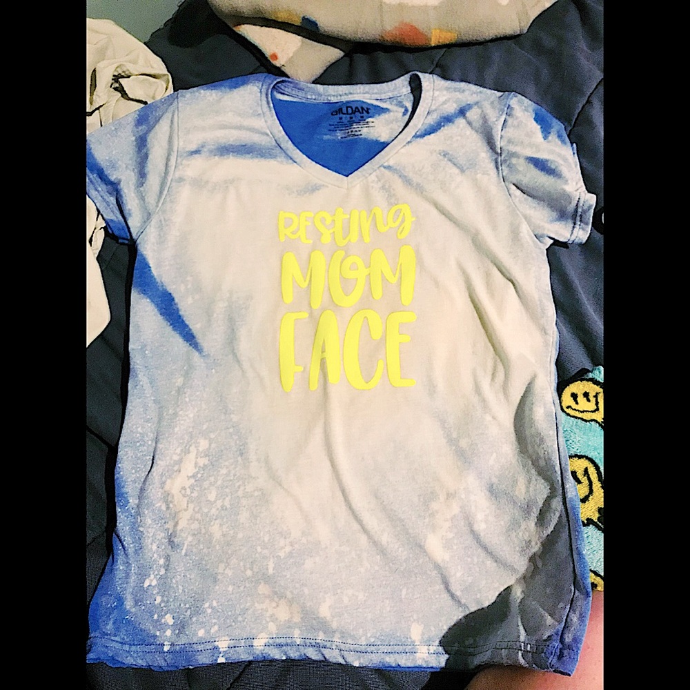 Resting mom face customized tee